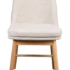 Amesbury stol ljusbeige tyg/ekben