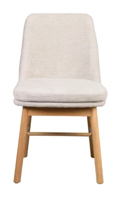 Amesbury stol ljusbeige tyg/ekben