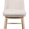 Amesbury stol ljusbeige tyg/vitpigmenterade ekben