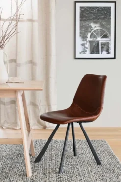 AUBURN STOL BRUN/SVART