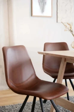 AUBURN STOL BRUN/SVART