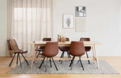 AUBURN STOL BRUN/SVART