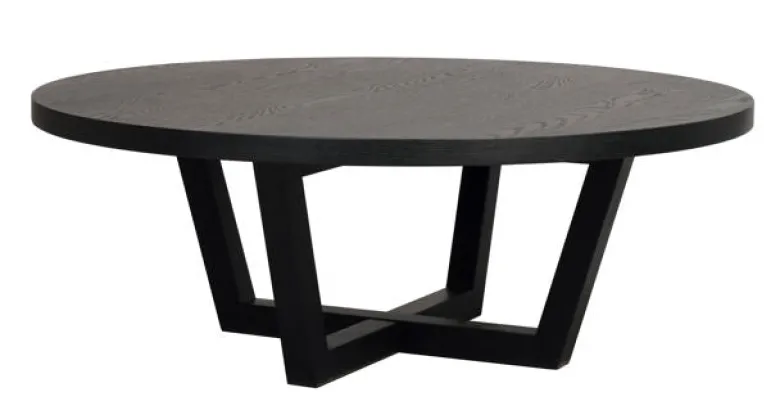 Boxford soffbord runt Ø110 svart ek