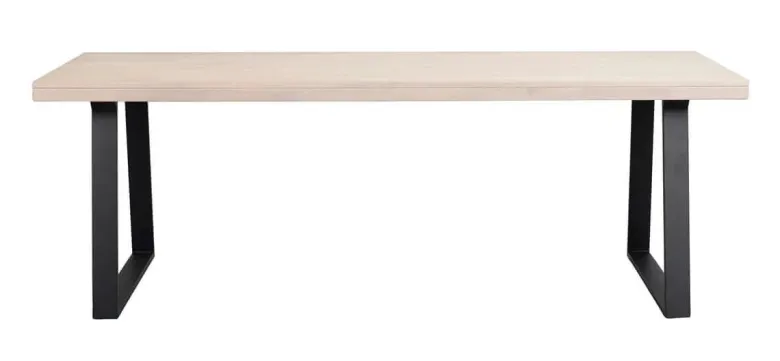 BROOKLYN MATBORD VITPIGMENTERAD/SVART 220 U-Ben