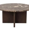 BROOKSVILLE SOFFBORD RUND BRUN MARMOR