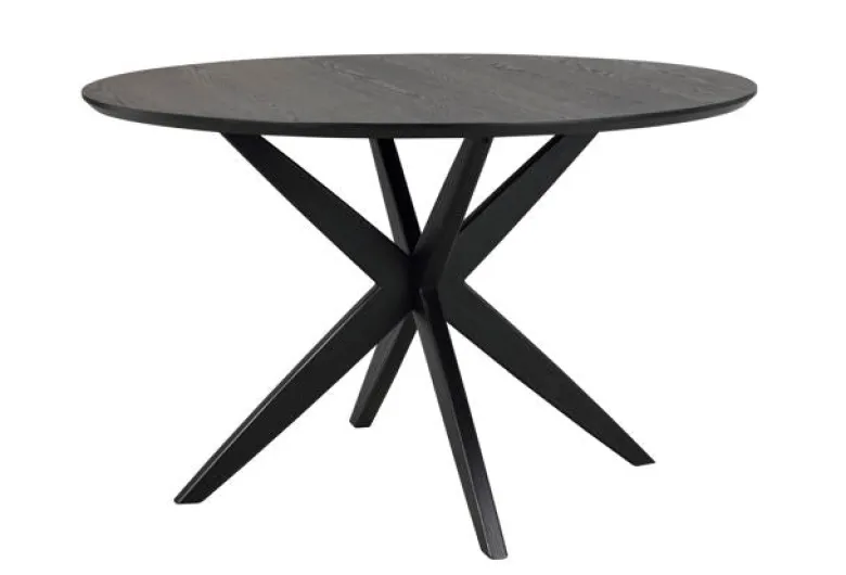 Calverton matbord runt Ø120 svart ek