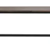 Carradale matbord 220 brun ek/A-ben svart met