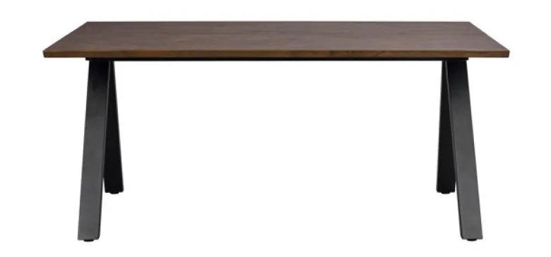 Carradale matbord 170 brun ek/V-ben svart metall