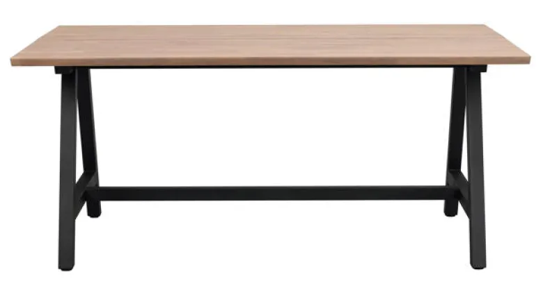 Carradale matbord 170 ek/A-ben svart metall
