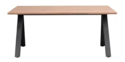 Carradale matbord 170 ek/V-ben svart metall