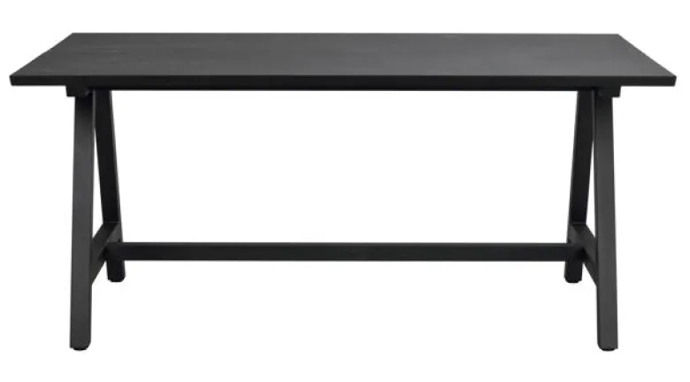 Carradale matbord 170 svart ek/A-ben svart met
