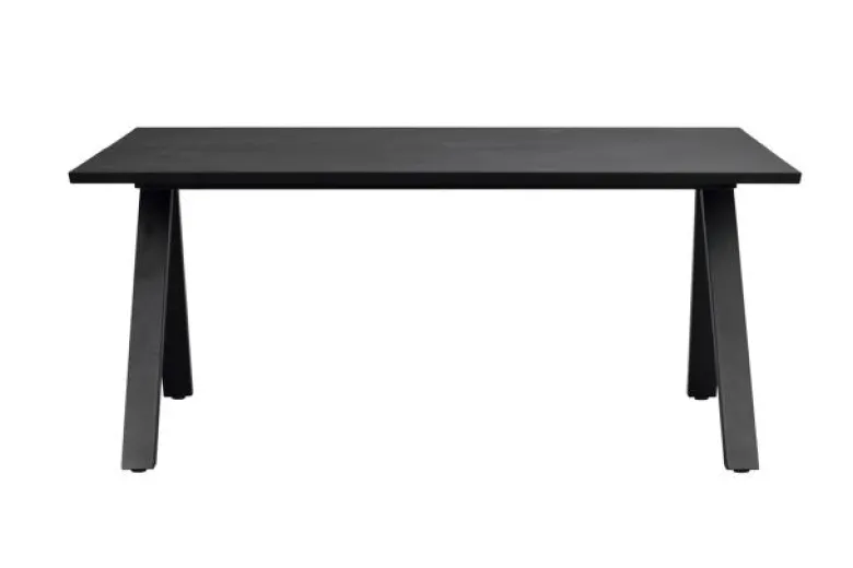 Carradale matbord 170 svart ek/V-ben svart met