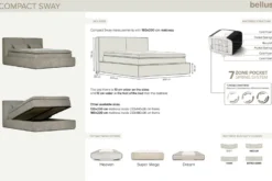 Compact Sway Kontinentalsäng med Förvaring