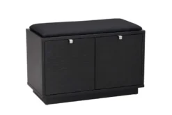 CONFETTI BÄNK EK/SVART 2-LÅDOR