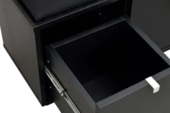 CONFETTI BÄNK EK/SVART 2-LÅDOR