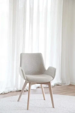 DRIMSDALE KARMSTOL BEIGE/VITPIGMENTERAD