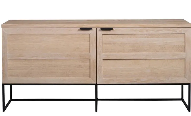 EVERETT SIDEBOARD VITPIGMENTERAD/SVART