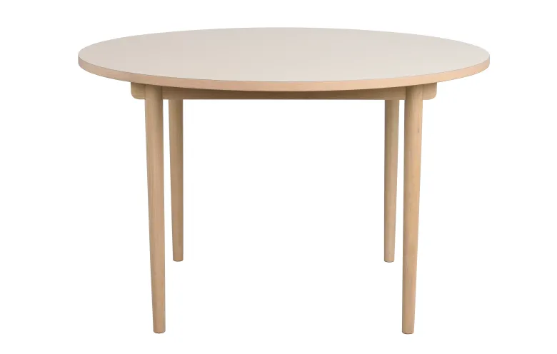 Fairmount Matbord – Beige/Vitpigmenterad Ø120 cm