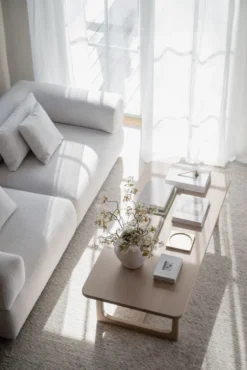 Falkner soffa 3-sits ljusbeige tyg Oscar #1 (k3)