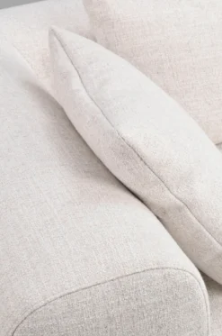 Falkner soffa 3-sits ljusbeige tyg Oscar #1 (k3)