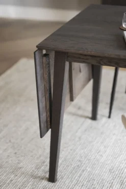 Filippa klaffbord 120+45 mörkbrun ek