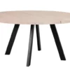 FRED RUNT MATBORD VITPIGMENTERAD/SVART 160