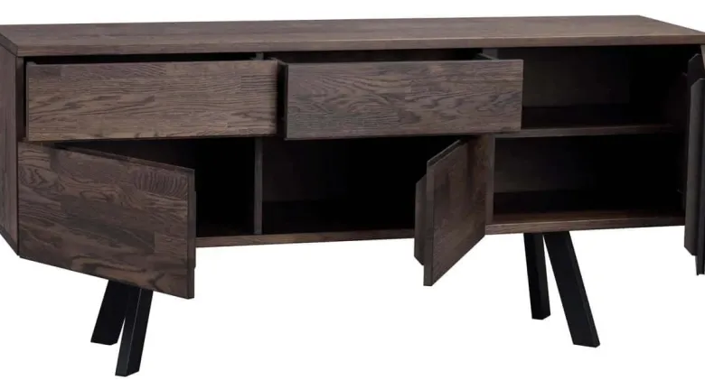 FRED SIDEBOARD MÖRKBRUN/SVART