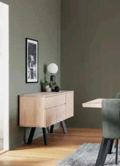 FRED SIDEBOARD VITPIGMENTERAD/SVART