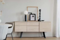 FRED SIDEBOARD VITPIGMENTERAD/SVART