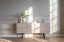 FRED SIDEBOARD VITPIGMENTERAD/SVART