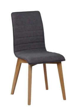 GRACY STOL MÖRKGRÅ/EK
