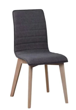 GRACY STOL MÖRKGRÅ/VITPIGMENTERAD