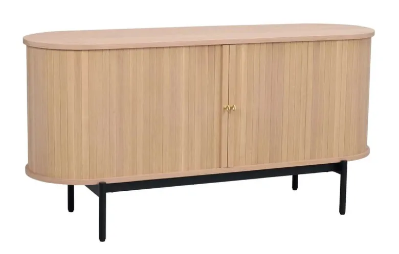HADDINGTON SIDEBOARD VITPIGMENTERAD/SVART