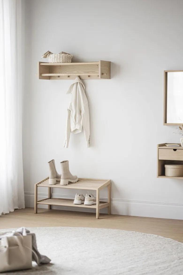 Hillmond hatthylla 80 vitpigmenterad ek