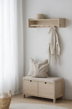 Hillmond hatthylla 80 vitpigmenterad ek