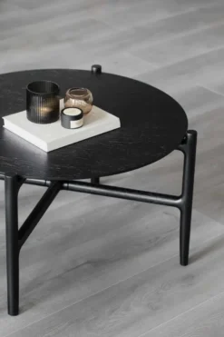 HOLTON SOFFBORD RUND SVART 62