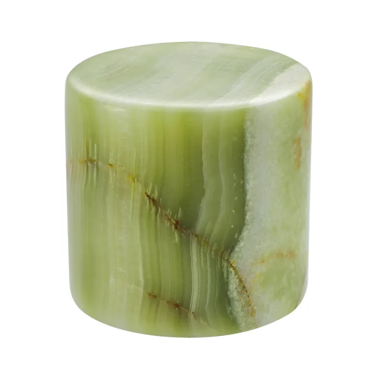 JADE – Grön Silk Matt Bordsljus i äkta marmor