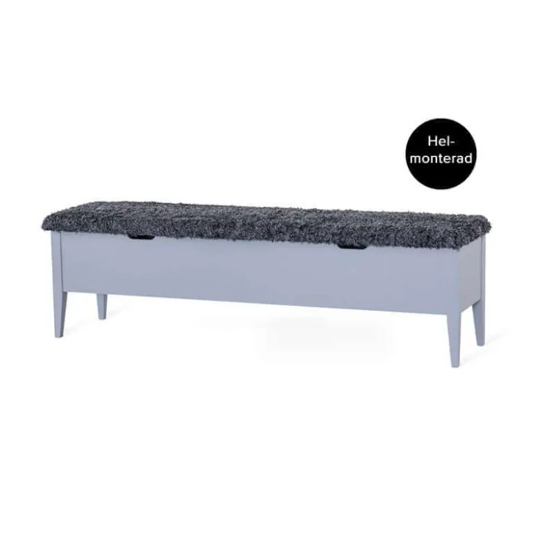 KLINTE BÄNK 160 GRÅ/FÅRPÄLS
