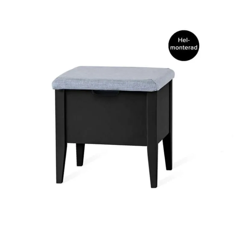 KLINTE BÄNK 45 SVART/TYG