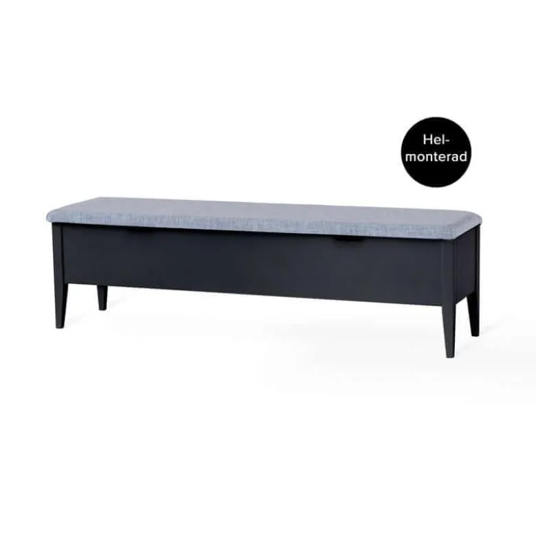 KLINTE BÄNK 160 SVART/TYG
