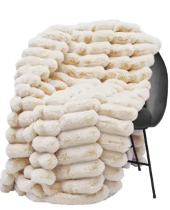 Liny Blanket L - Beige Pläd