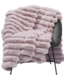 Liny Blanket L - Pale pink Pläd