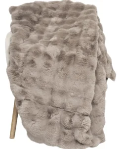 Misty Pläd 140x220 Taupe Stor