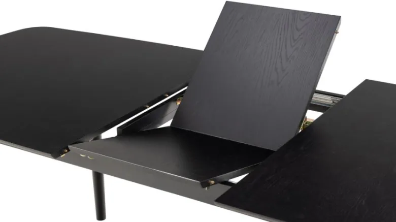 Montreux Matbord Svart 180-219 cm.