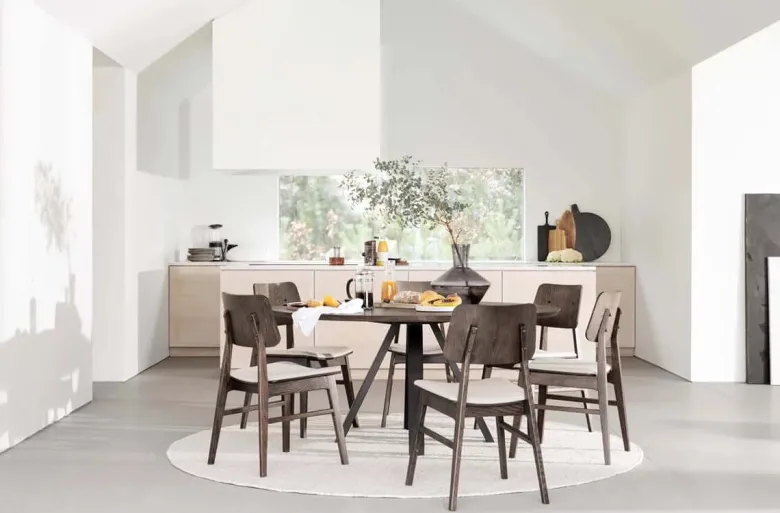 NAGANO KÖKSSTOL BRUN/BEIGE