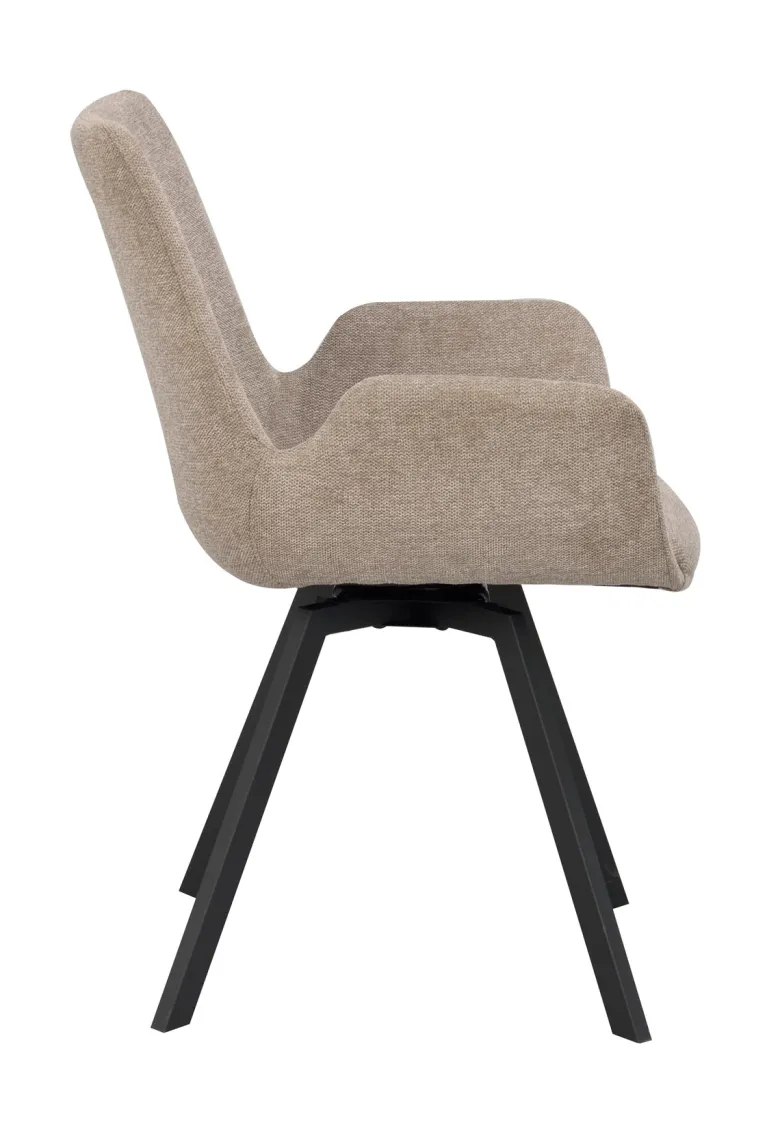 NORWELL KARMSTOL BEIGE/SVART