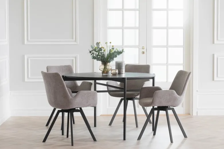 NORWELL KARMSTOL BEIGE/SVART