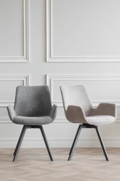 NORWELL KARMSTOL BEIGE/SVART