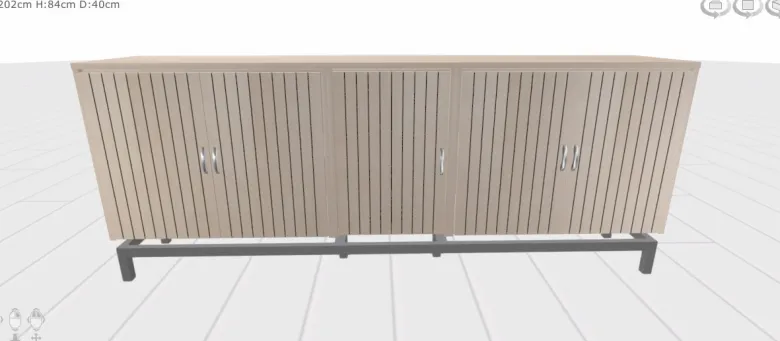 Regal Wood R67 Sideboard Ribbpanel