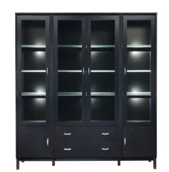 Regal Wood Svart Ek 164 Vitrin